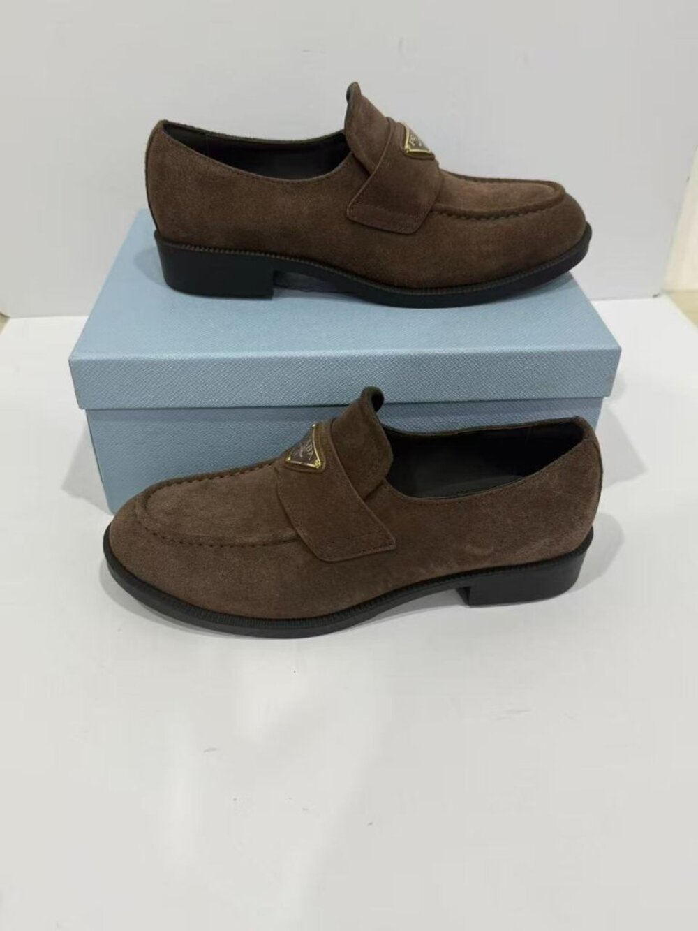 Prada Women's Brown Loafers - Picture 4 of 6